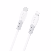 Dudao L25SX 30W USB-C - Lightning kaabel with Soft Silicone Braid 2m - valge