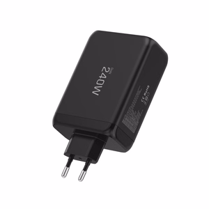 Tech-Protect NC240W-GaN 4-portiline 240W seinalaadija - must