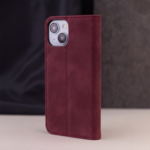 Smart Suede ümbris Honor 600 / Honor 600 Pro tumepunane