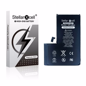 StellarXcell Diagnostic aku Apple iPhone 15 Pro Max jaoks, 4422 mAh (standardne mahutavus + kvaliteetne BMS-i koopia)