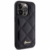 GUESS ümbris jaoks IPHONE 15 Pro Max GUHCP15XPSQSQSK (Quilted Metal Logo) must