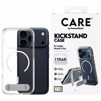 CARE by PanzerGlass Feature Ümbris w. Kickstand MagSafe jaoks iPhone 17 Pro - Clear