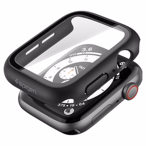 Spigen Thin Fit 360 ümbris mudelile Apple Watch 44 mm – must