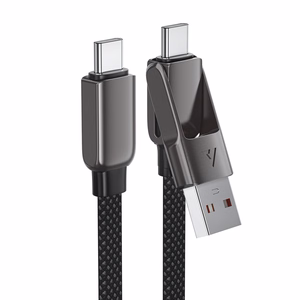 Acefast C13-04 USB-C - USB-A / USB-C Cable 480Mb/s 3A 1.2m - Black