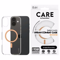 CARE by PanzerGlass Flagship Ümbris iPhone 16 Plus 6.7" peach/peachy MagSafe 1375