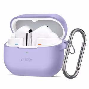 Tech-Protect Silicone Hook Ümbris jaoks Samsung Galaxy Buds 3 / 3 FE / 3 Pro - Purple