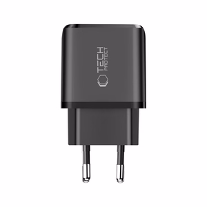 Tech-Protect NCA45W-GAN 2-portiline 45W seinalaadija USB-C kaabliga - must
