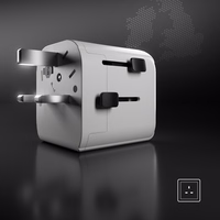 SBS universal travel adapter - EU 2xUSB-A - valge