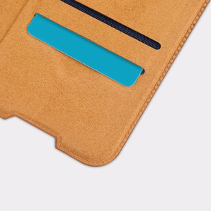 Nillkin Qin nahast ümbris Samsung Galaxy A03s musta värvi jaoks