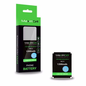 Maximcell aku Nokia 3510/3410 BLC-2 jaoks 1200mAh Li-ion
