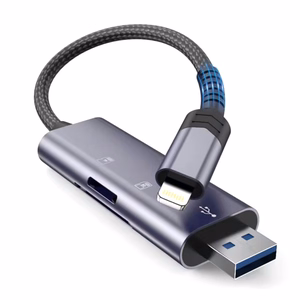 Tech-Protect UltraBoost SD/micro SD Card Reader koos Lightning /USB-A Connector - hall