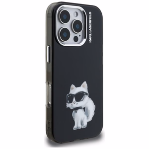 Karl Lagerfeld IML Aquarelle Choupette & Logo iPhone 16 Pro Ümbris - must