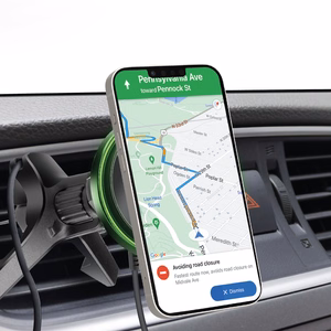 Smartphone holder with wireless charger SBS TESUPMAGWIR15W for air vent, compatible with MagSafe - black