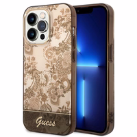 Guess GUHCP14LHGPLHC iPhone 14 Pro 6.1" ocher hardcase Porcelain Collection