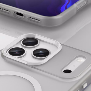 Magnetic Abrasive Ümbris jaoks iPhone 17 Pro Max Compatible with MagSafe - Matt Valge