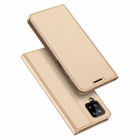 Dux Ducis Skin Pro raamaturiiuli tüüpi ümbris Samsung Galaxy A22 4G jaoks kuldne