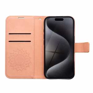 MEZZO Book ümbris jaoks IPHONE 16 Pro mandala peach fuzz