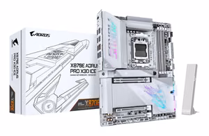 Emaplaat GIGABYTE AMD X870E AM5 ATX DDR5 4 pesa Wi-Fi Bluetooth 4xM.2 ICE