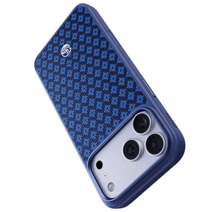Benks Magnetic Armor Pro Armor Grid Kevlar Case Metal Frame 600D (C.K.FL.AP.BE.B073) for Iphone 18 Pro Max/17 Pro Max blue
