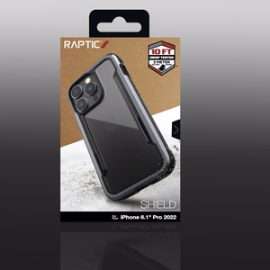 Raptic X-Doria Shield Case iPhone 14 Pro soomustatud kate must