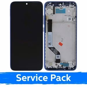LCD ekraan ühilduv Xiaomi Redmi Note 7 (Note 7 Pro) raamiga / sinine / (Service Pack)