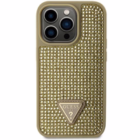 Guess GUHCP14LHDGTPD iPhone 14 Pro 6.1" kuldne/kuldne hardcase Rhinestone Triangle