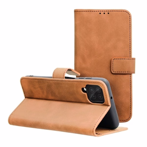 TENDER Book Ümbris jaoks SAMSUNG A12 / M12 brown