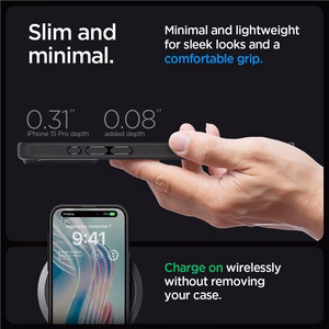 Spigen Ultra Hybrid iPhone 15 Pro Ümbris - Clear must
