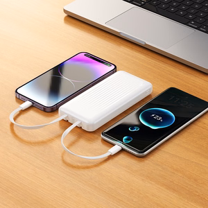 Borofone Power Bank 10000mAh BJ79 Clever - USB - with Type C and Lightning cables black