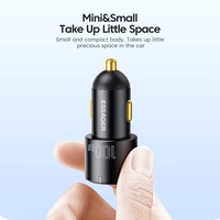 Autolaadija Essager "Fan" Must 66W (2xPD)