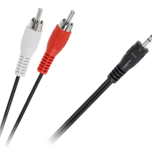 3,5 mm jack–2 RCA kaabel, 1,8 m