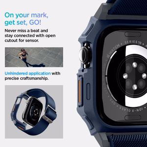 Чехол SPIGEN Lite Fit "PRO" для Apple Watch 10 (46 MM) тёмно-синий