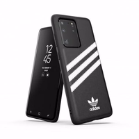 Adidas OR Moudled Ümbris PU jaoks Samsung Galaxy S20 Ultra must and valge