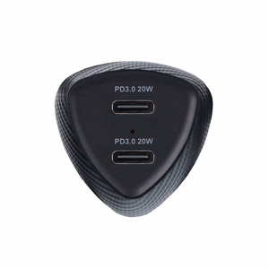 FORCELL CARBON car laadija Type C 3.0 PD20W + Type C 3.0 PD20W CC50-2C must (Total 40W)