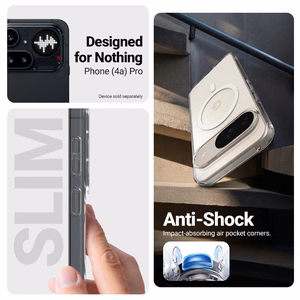 Crong Hybrid Clear Magnetic MagSafe ümbris seadmele Nothing Phone 4a Pro, läbipaistev