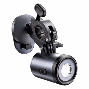 Baseus PrimeTrip 2-in-1 jalgratta kinnitus, telefonitugi + taskulamp (must)