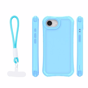 Safepop ümbris rihmaga iPhone 16e / 17e jaoks sinine