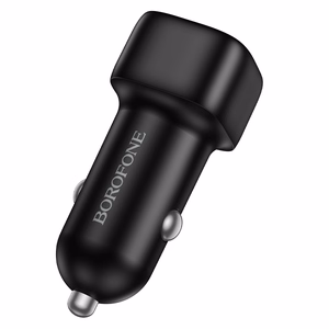 Borofone Автомобильное зарядное устройство BZ34B Cloud - USB + Type C - QC 3.0 PD 38W чёрное