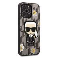 Karl Lagerfeld Flower Ikonik Karl ümbris jaoks iPhone 13 Pro / iPhone 13 - hall