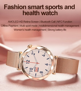 Blavec Smartwatch W-19 Liana HD AMOLED Voice Call (SWW19-RG) rose kuldne + 2 straps