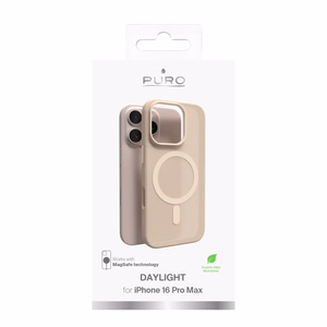 Puro Daylight MagSafe Silicone Ümbris jaoks iPhone 16 Pro Max - Beige