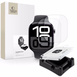 Tech-Protect Supreme Hydrogel Kile Set 2-pack jaoks Apple Watch 10 42 mm - läbipaistev