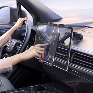 Tech-Protect V4 Car Tablet Hoidja jaoks Cockpit Kinnitus - must