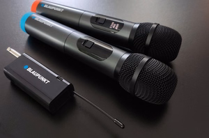 Kahekordne juhtmeta mikrofon Blaupunkt UHF WM60UDB