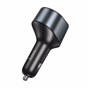 Автомобильное зарядное устройство Hoco USB A + USB C + прикуриватель PD QC3.0 3A 35W Z56 чёрное