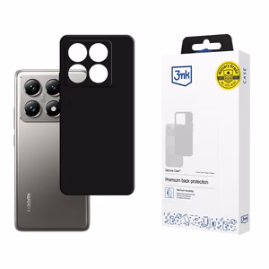 3mk Silicone Ümbris jaoks Xiaomi 14T Pro - must