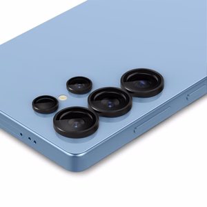 Защита камеры Spigen Optik Pro GLAS.TR EZ FIT 2 шт. для Samsung Galaxy S25 Ultra - чёрный