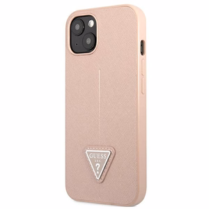 Guess GUHCP13SPSATLP iPhone 13 mini 5.4" roosa/roosa kõvakott SaffianoTriangle Logo