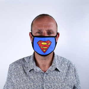 Superman kaitsev näomask kolmekordse filtriga