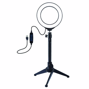 LED Ring Lamp 12cm Koos Desktop Tripod Mount Up to 24.5cm, USB